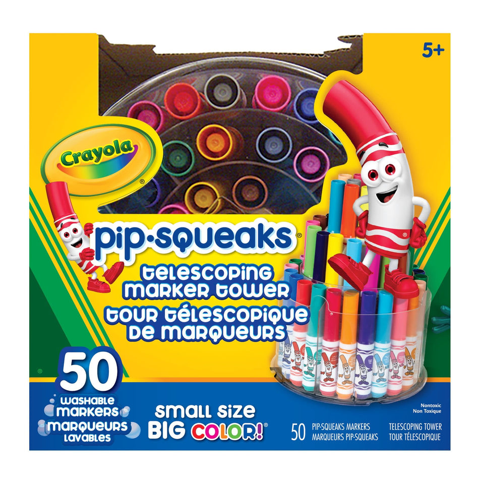 Crayola - Tour télescopique de marqueurs 50pqt
