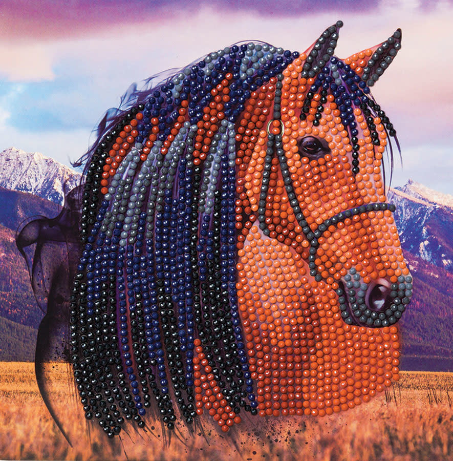 Crystal Art Carte Kit Horse