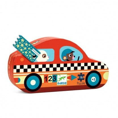 Djeco - Puzzle silhouette 16 : Le bolide