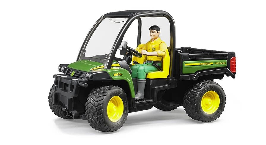 Bruder 09812 - John Deere Gator XUV 855D avec conducteur