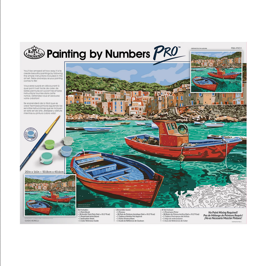 Royal & Langnickel - Painting by Numbers Pro - Crepuscolo in Laguna
