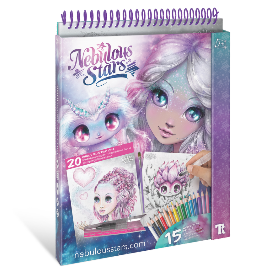 Nebulous Stars - Livre à colorier à l’aquarelle