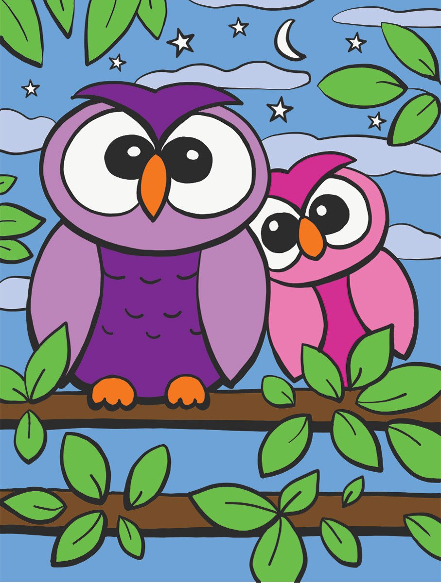 Royal & Langnickel – Painting by Numbers My First - Chouettes