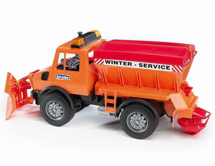Bruder 02572 - MB-Unimog pour service d'hiver avec lame de chasse-neige