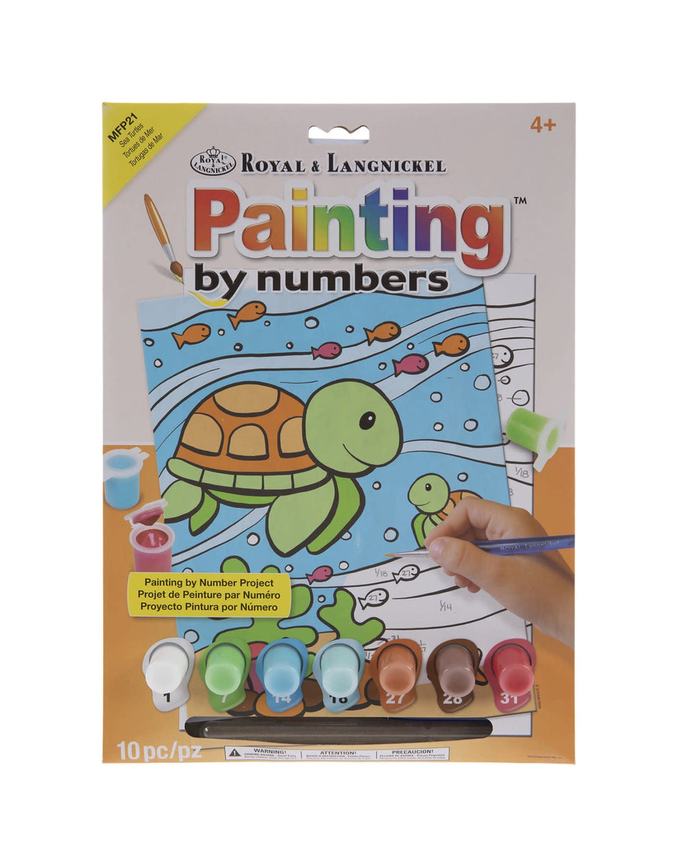 Royal & Langnickel – Painting by Numbers My First - Tortues de mer