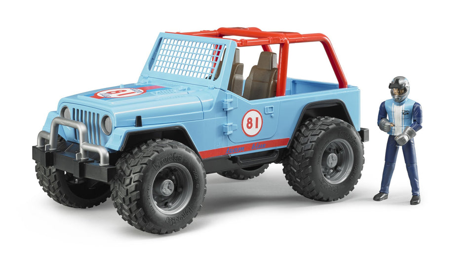Bruder 02541 - Jeep cross country racer bleue avec conducteur