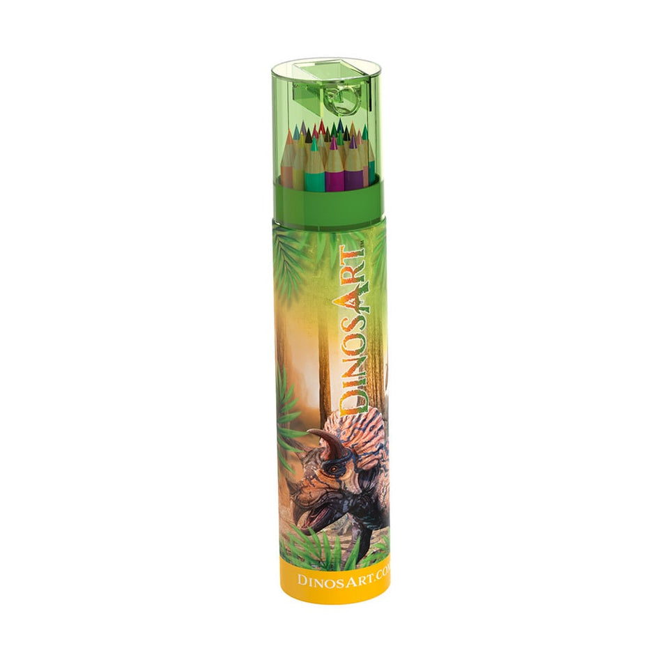 Dinosart - Tube crayons de couleur
