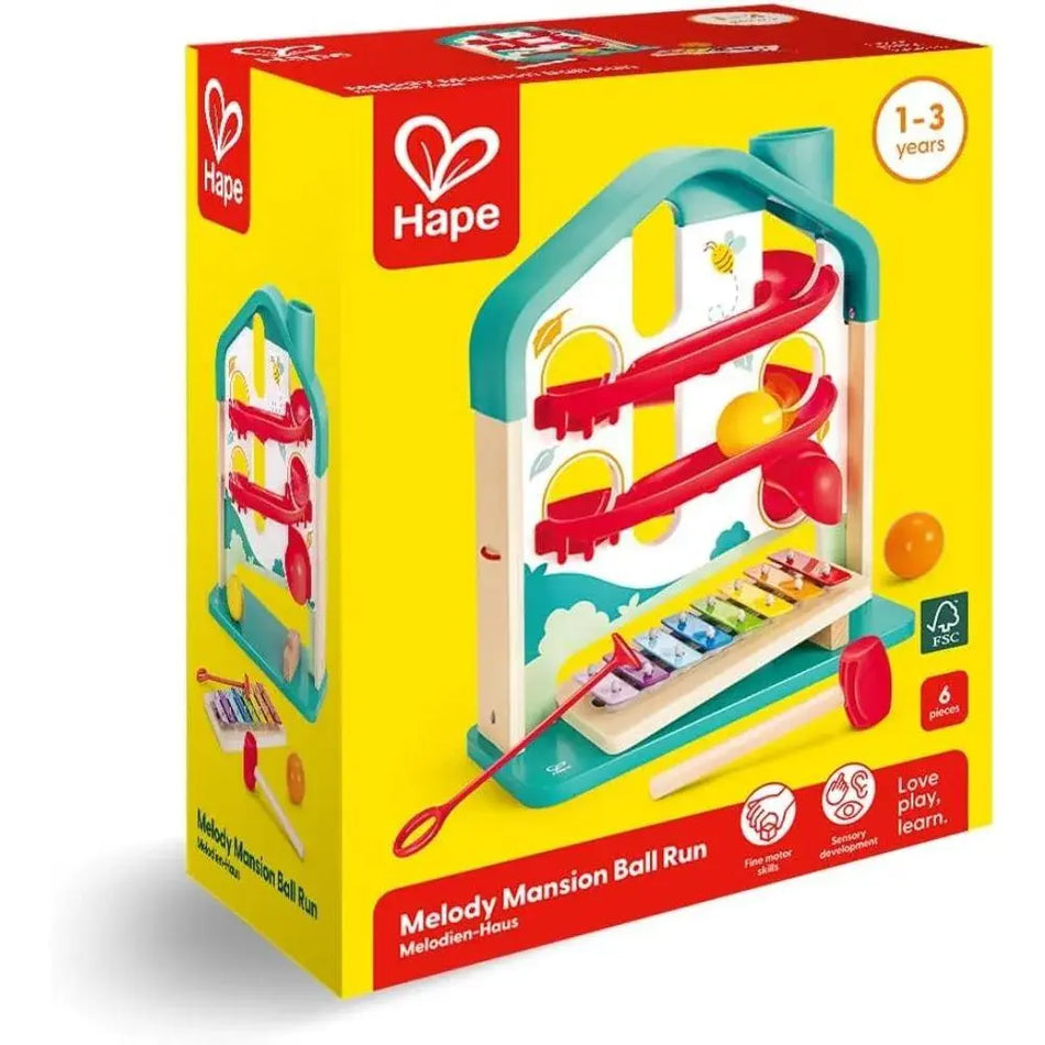 Hape Toboggan musical en forme de maison