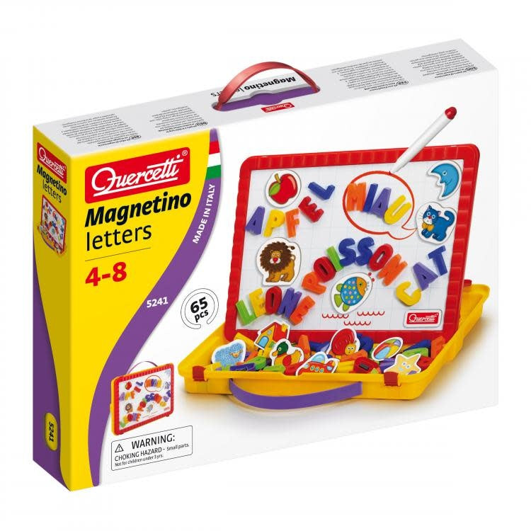 Quercetti Tableau magnétique avec lettres aimantées 65 pcs