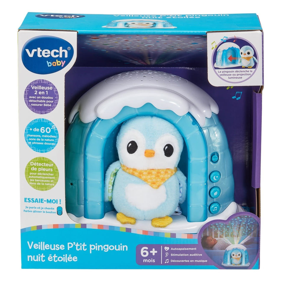 VTech Veilleuse P'tit pingouin nuit étoilée