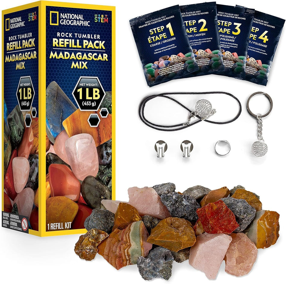 National Geographic - Rock Tumbler Refill Pack - Madagascar Mix