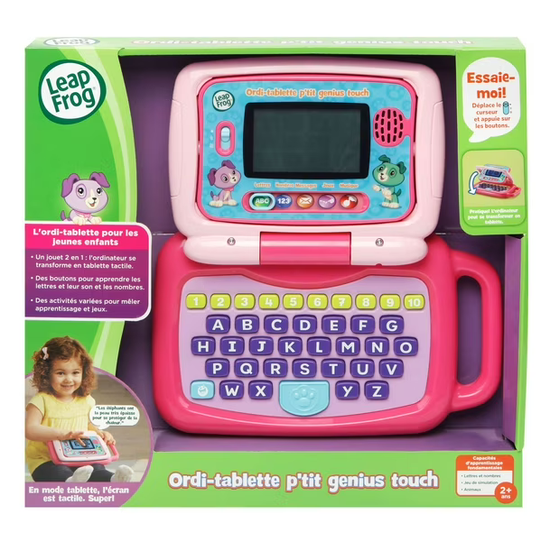 LeapFrog Ordi-tablette p'tit genius Touch Rose