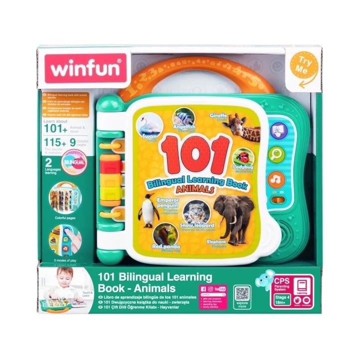 Winfun - Livre d'apprentissage bilingue 101 animaux