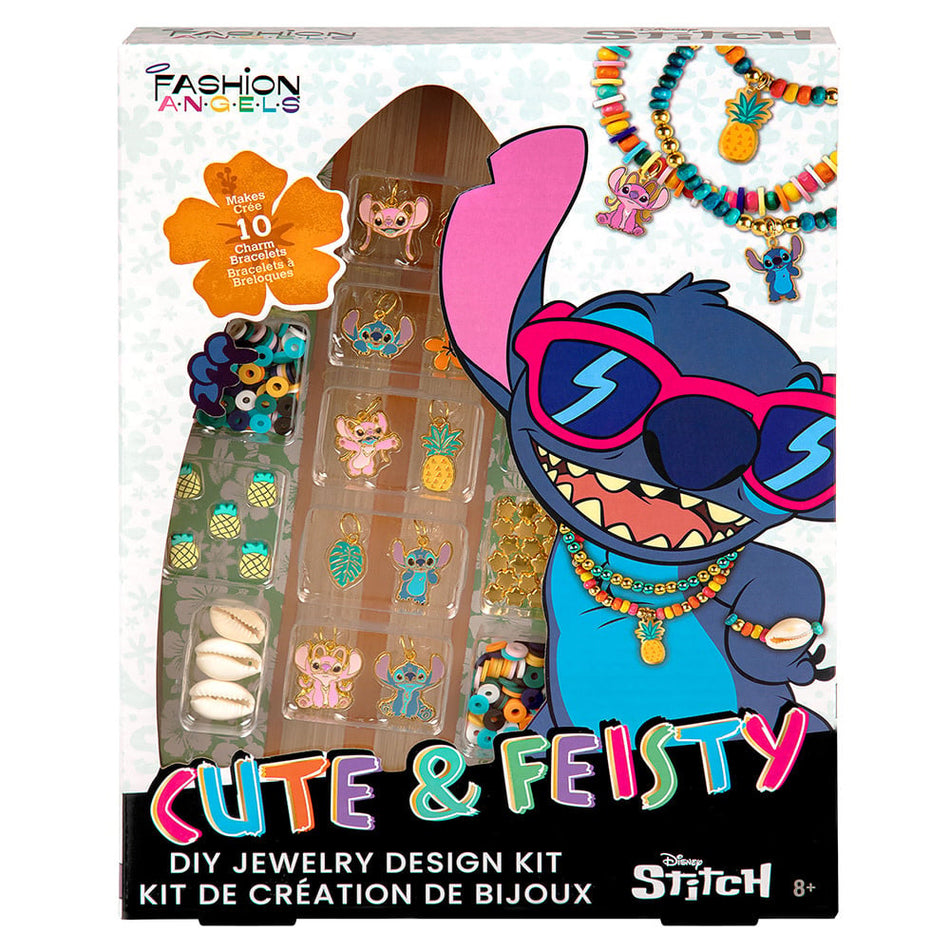 Fashion Angels - Kit de création de bijoux - Stitch - Cute & Feisty