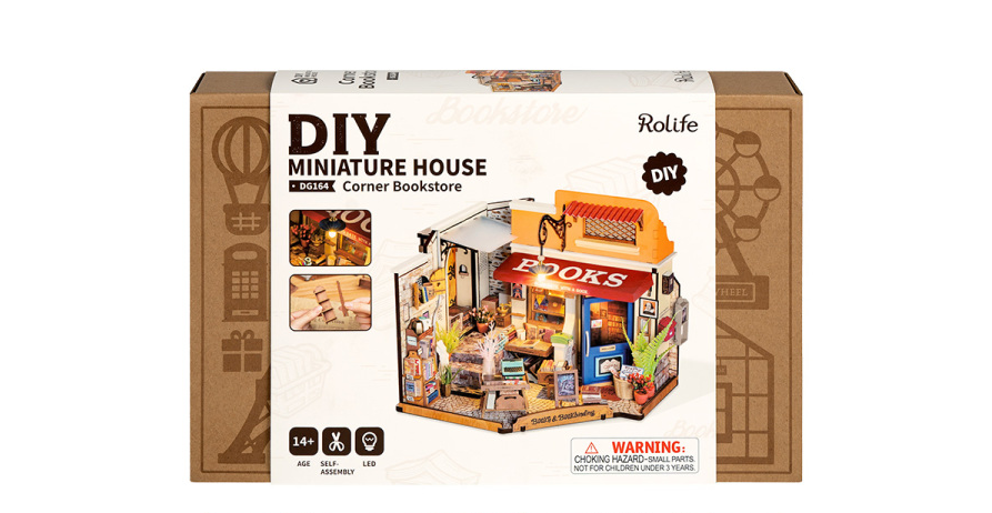 Rolife - DIY Miniature House - Corner Bookstore