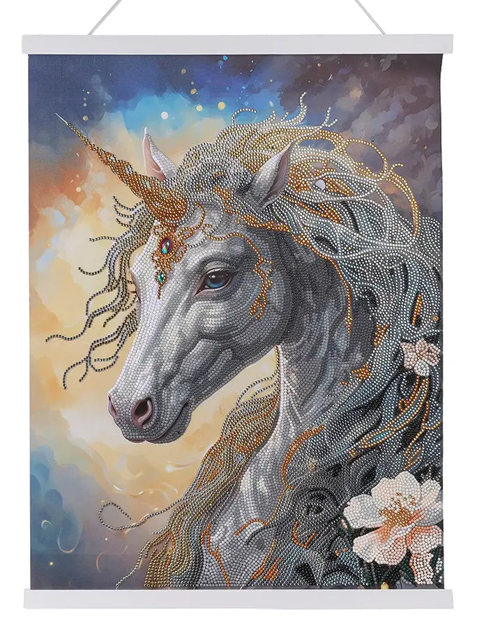 Crystal Art Kit Poster à diamanter 35 x 45 Cosmic Unicorn