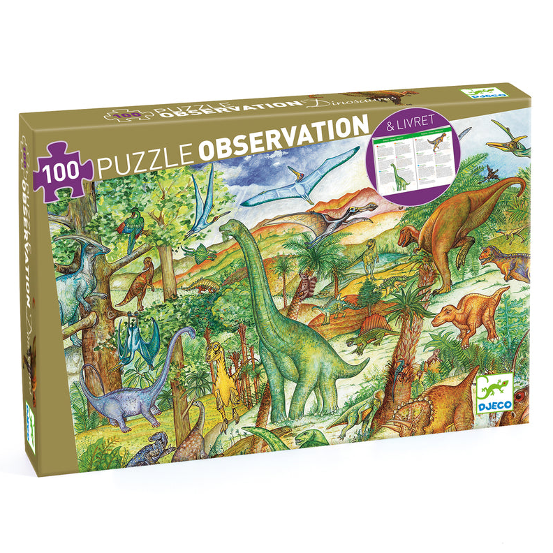 Puzzle Observation - 100 pcs Dinosaur