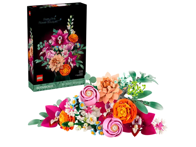 Lego 10342 Botanicals - Le joli bouquet de fleurs roses