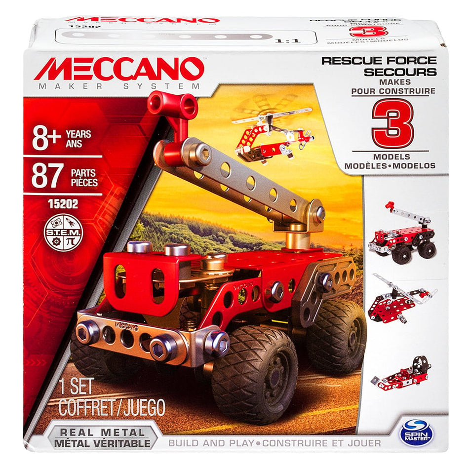 Meccano 3 en 1 Véhicules de secours