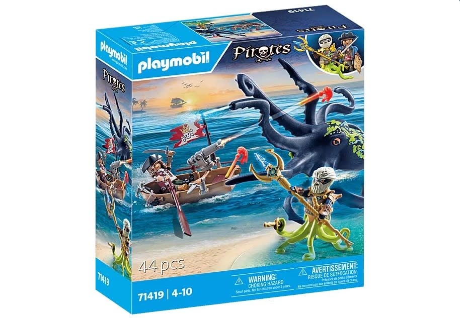 Playmobil - 71419 Pirate avec Pieuvre géante