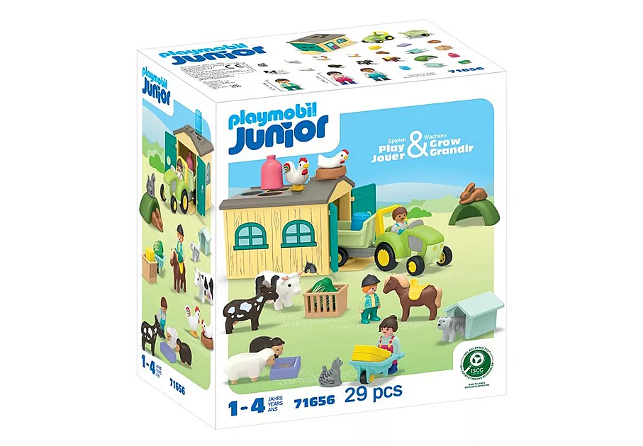 Playmobil Junior - 71656 Ferme avec tracteur et animaux