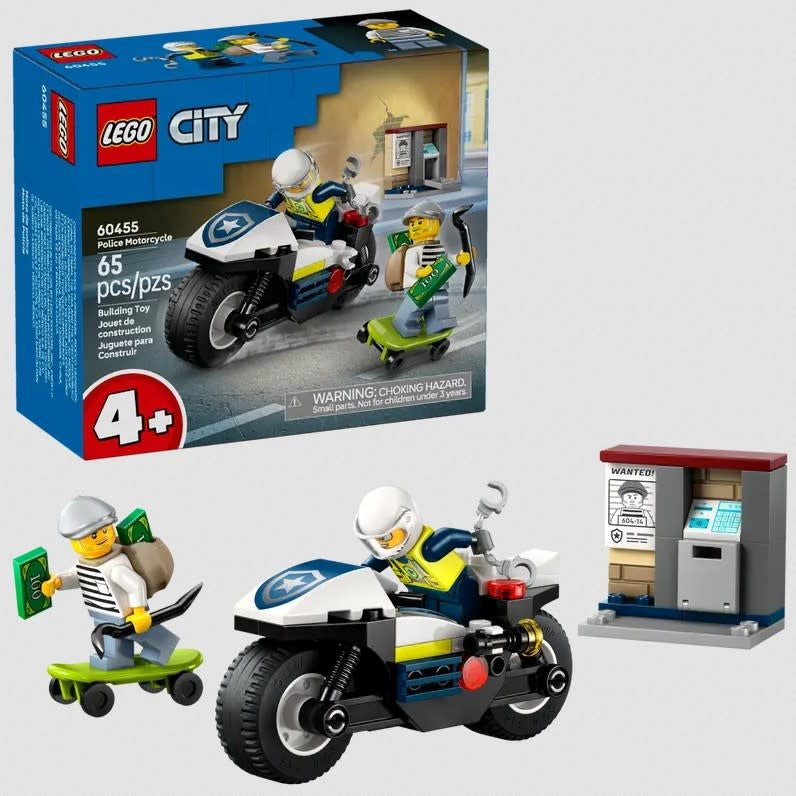 Lego 60455 City - Poursuite Policière en Moto