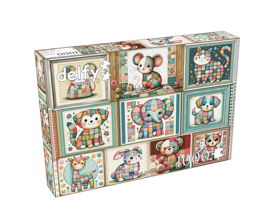 delfy 1000 - Patchwork Animal Parade