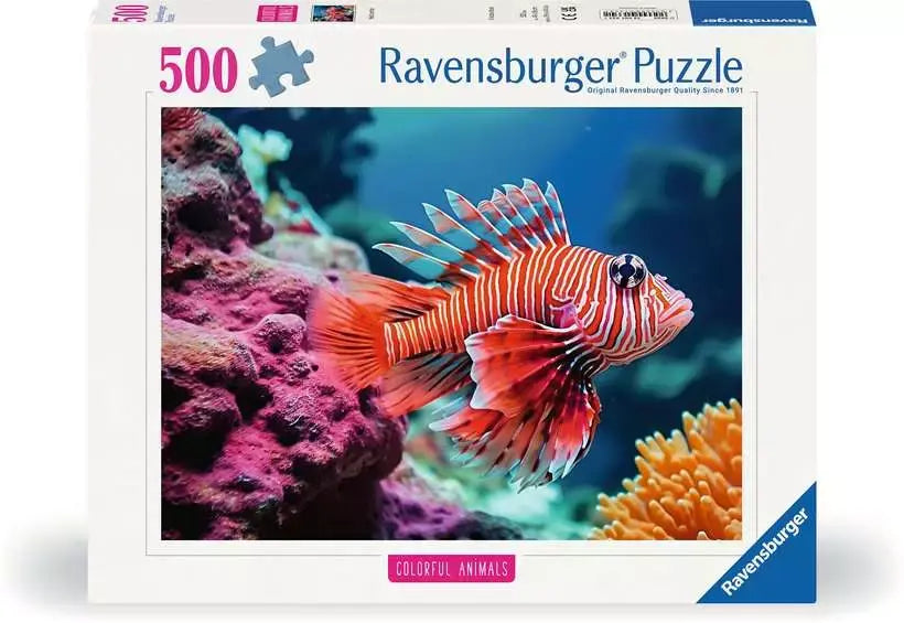 Ravens 500 - Colorful Animals - Poisson-lion rouge