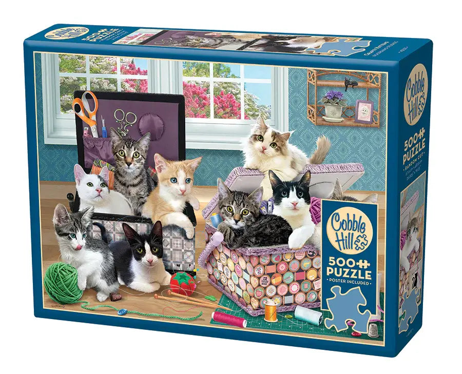 Cobble Hill 500 - Crafty Kittens