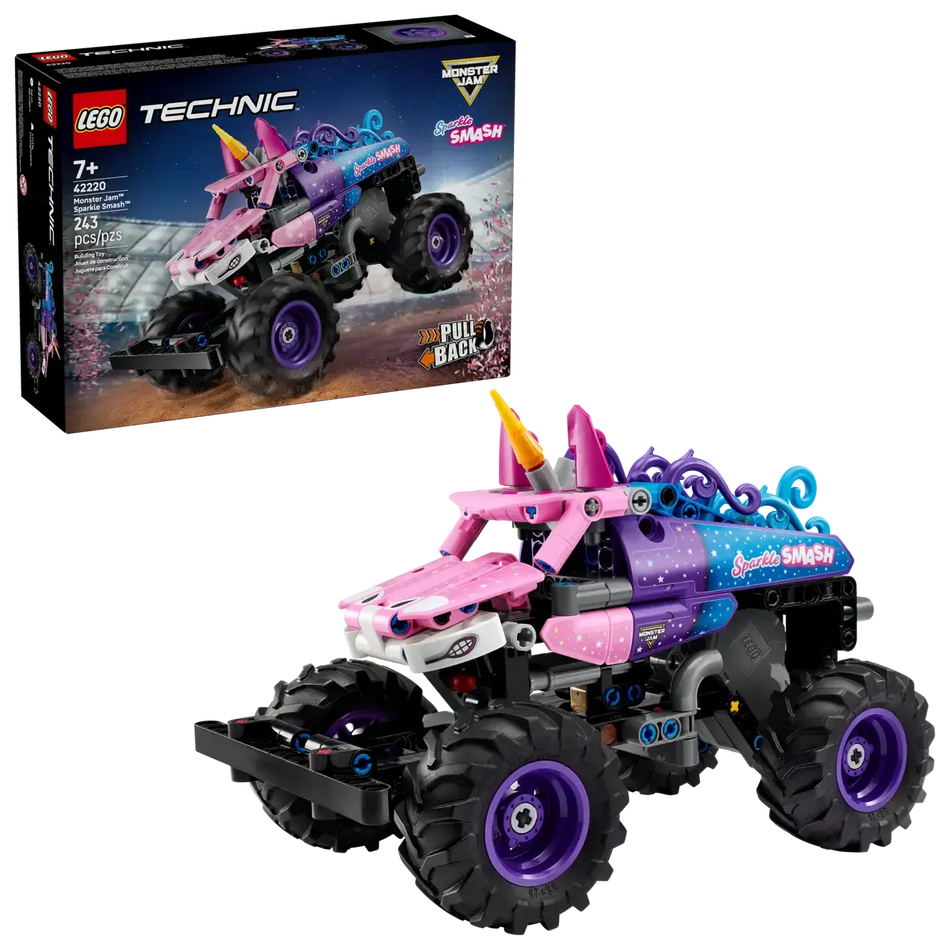 Lego 42220 Technic - Monster Jam™ Sparkle Smash™ à rétrofriction