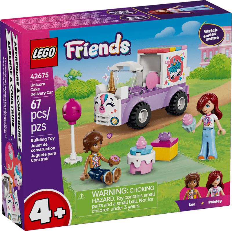 Lego 42675 Friends - La voiture de livraison de gâteaux licorne