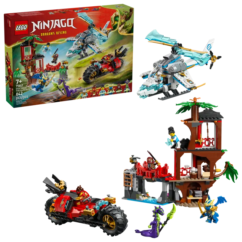 Lego 71857 Ninjago - Le combat de véhicules ninja à la cabane dans l’arbre