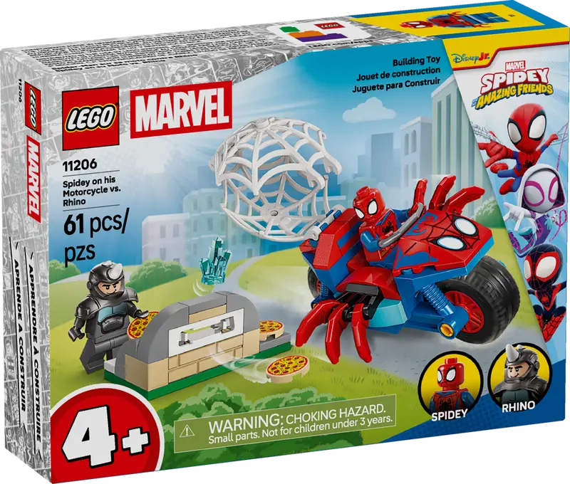 Lego 11206 Marvel - Spider-Man sur sa moto contre Rhino