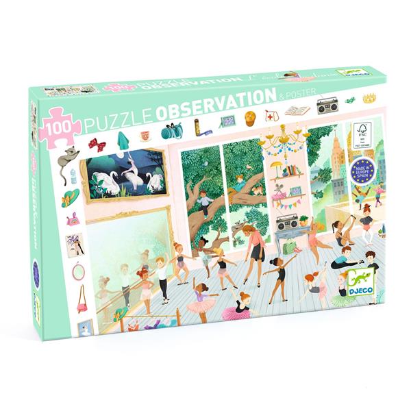 Djeco - Puzzle Observation 100 - L'école de danse