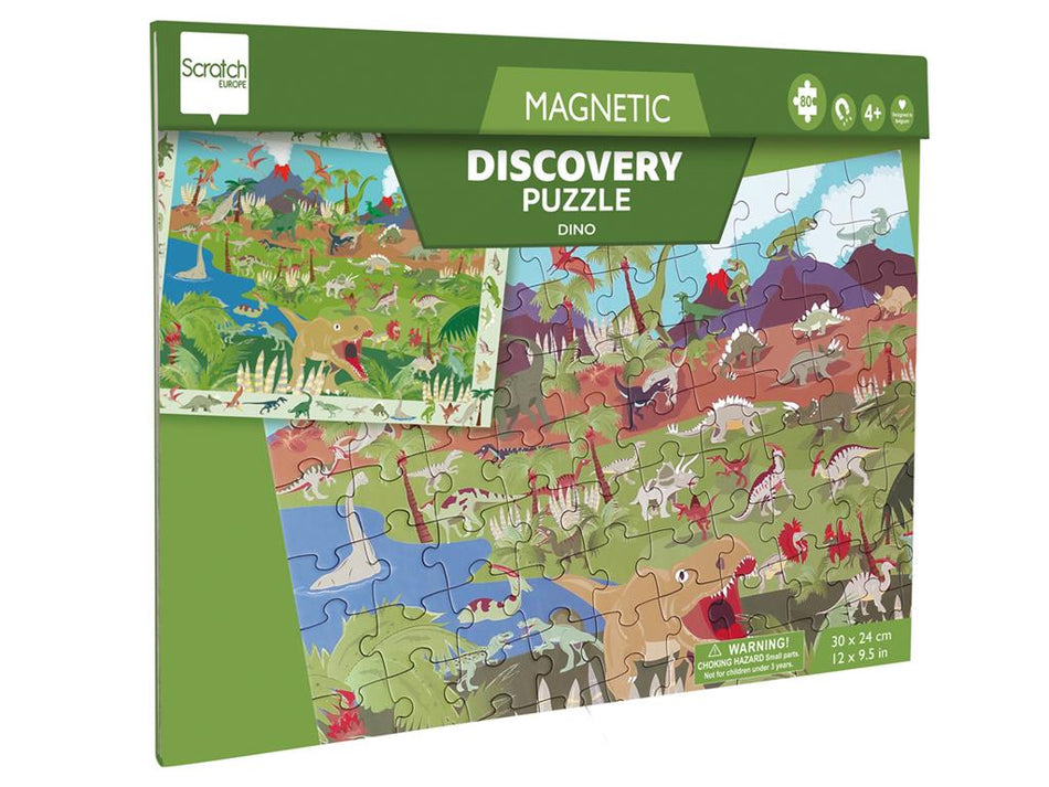 Scratch Magnetic Discovery Puzzle les Dinosaures