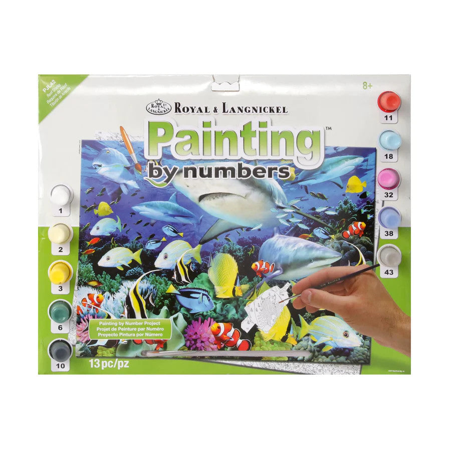 Royal & Langnickel - Painting by Numbers Large - Requins de Récif