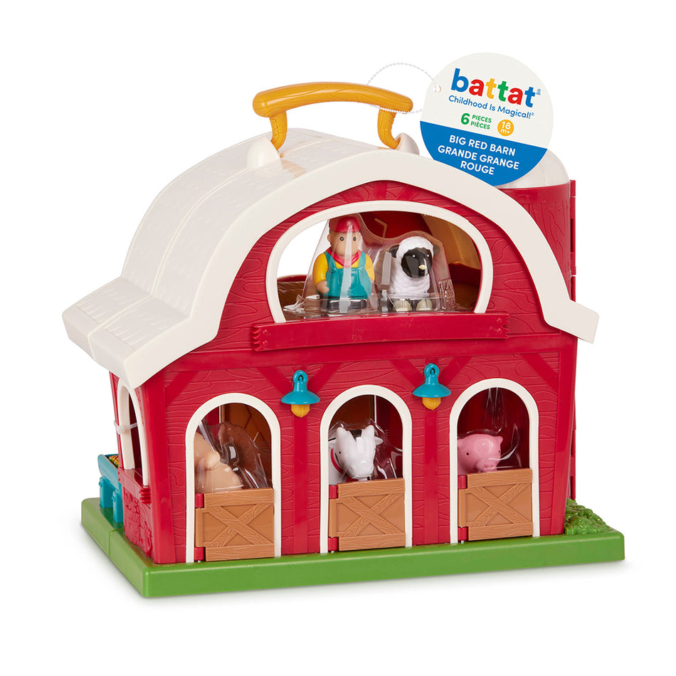 Battat - Grande ferme rouge & figurines