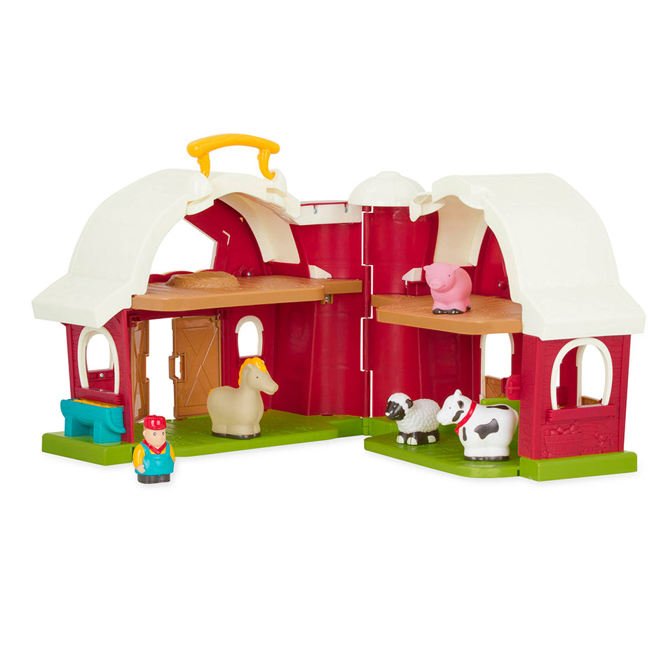Battat - Grande ferme rouge & figurines