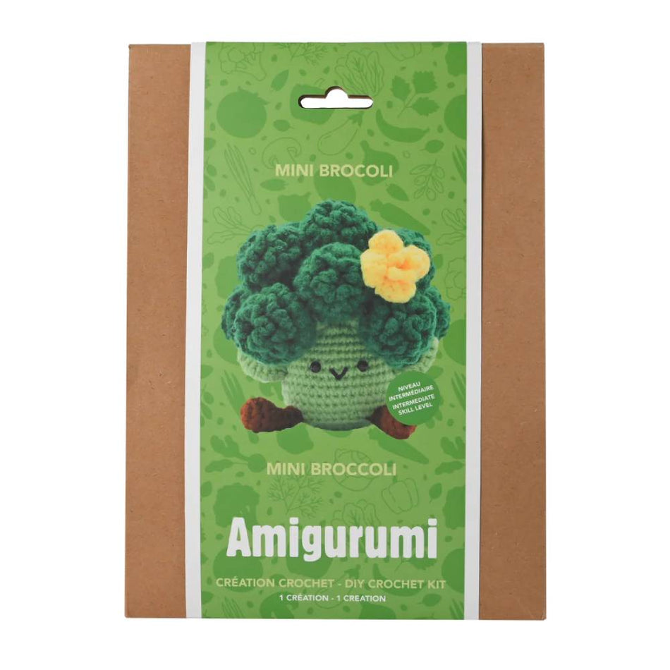 Amigurumi - Kit DIY Crochet - Mini Broccoli