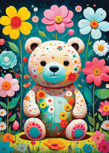 Enjoy 1000 - Flower Teddy Bear