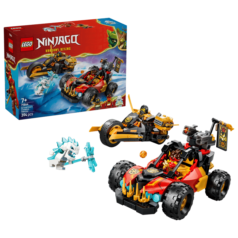 Lego 71864 Ninjago - Les véhicules combinés de Kai et Cole