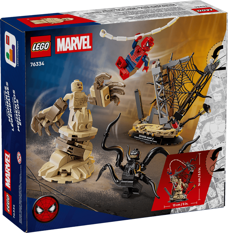 Lego 76334 Marvel - Combat légendaire : Spider-man contre Sandman