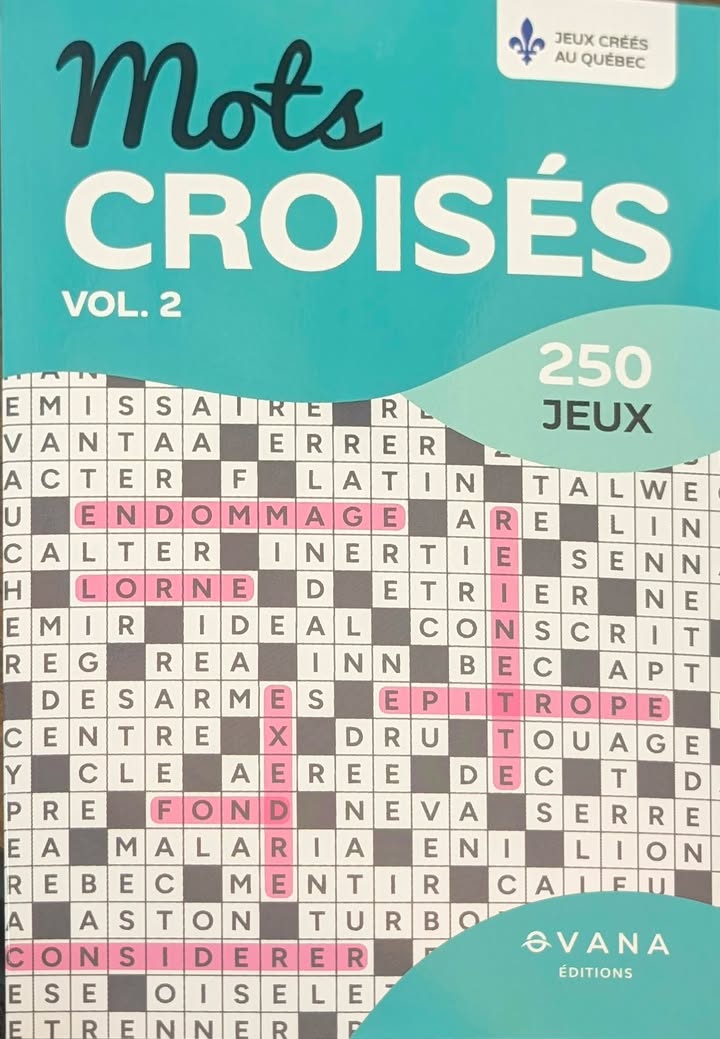 Livre - Mots croisés vol.2 - 250 jeux