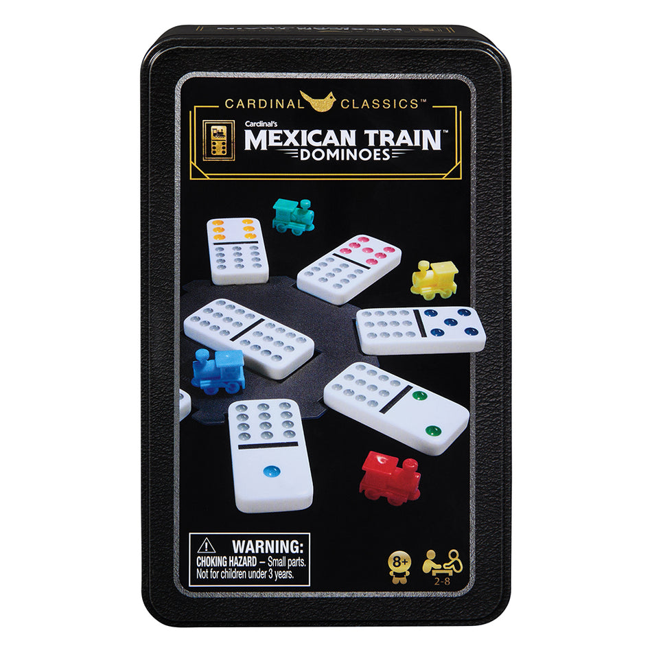Train Mexicain Dominoes - double 12 boite de métal (ML)
