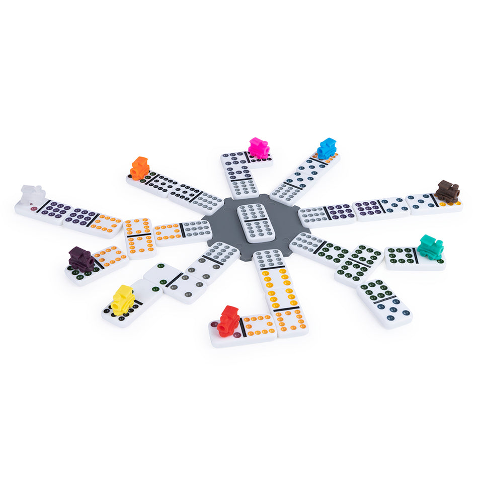 Train Mexicain Dominoes - double 12 boite de métal (ML)