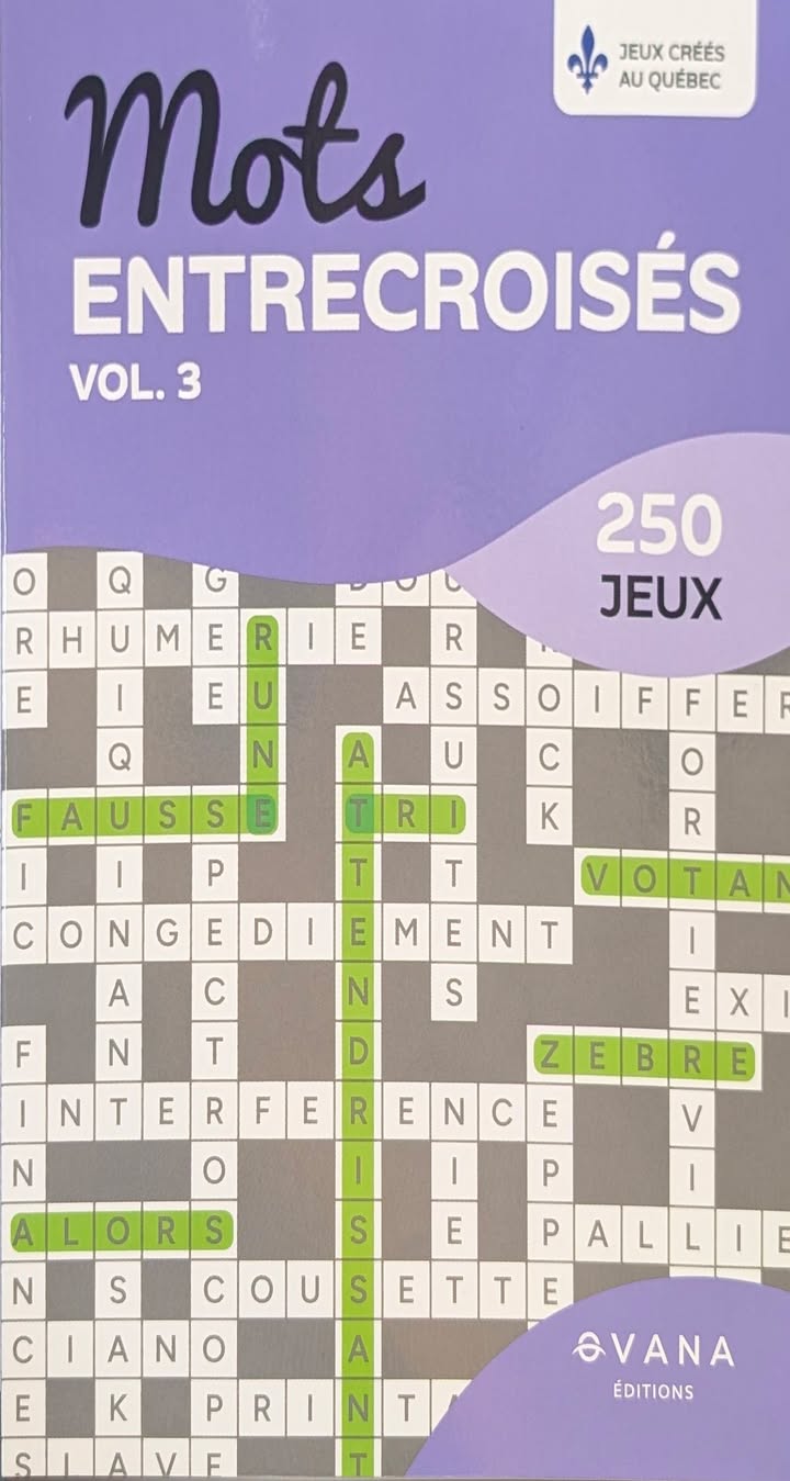 Livre - Mots entrecroisés vol.03 - 250 jeux