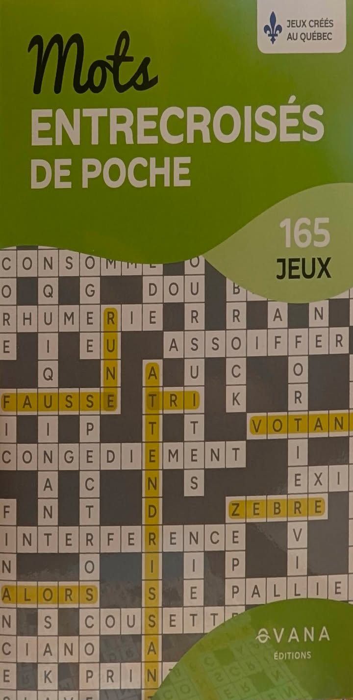 Livre - Mots entrecroisés de poche