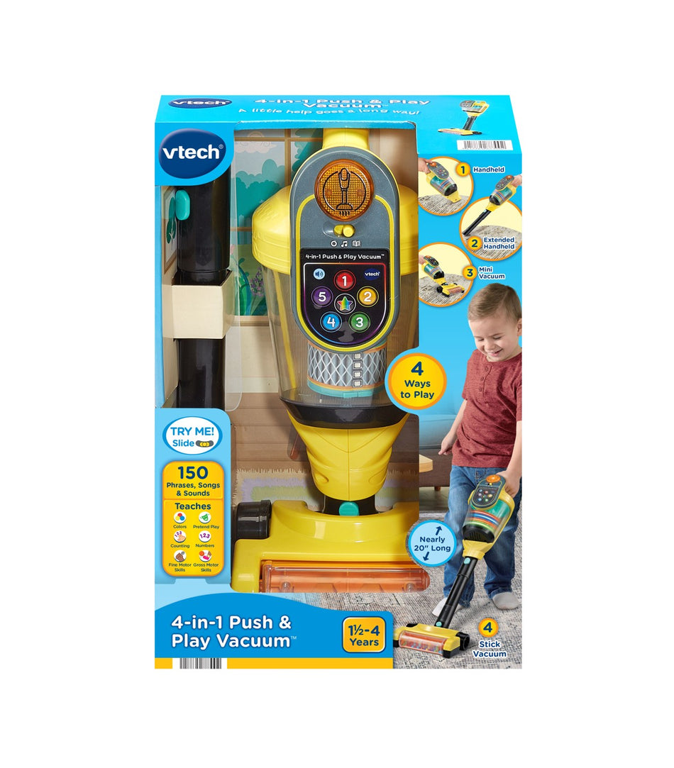 Vtech - 4 en 1 Lumi aspirateur interactif