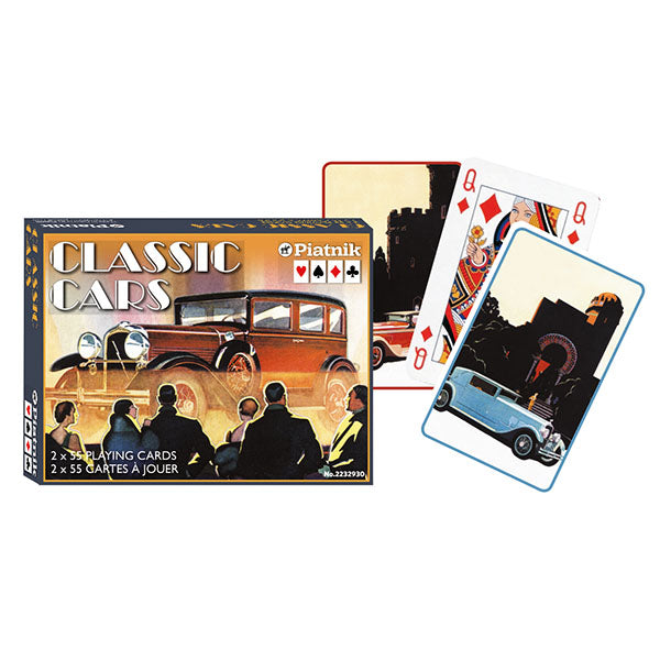 Piatnik 2 x Jeu de carte - Voitures Classiques