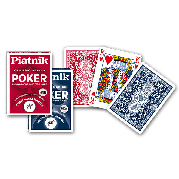 Piatnik - Cartes Poker ambidextres